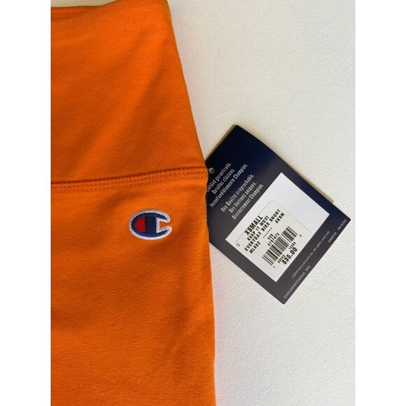 Champion Womens High-Waist Athletic Shorts Orange Size XS Cotton/Spandex - Picture 6 of 8